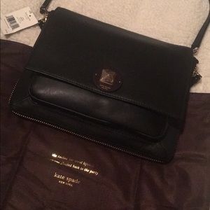 Kate Spade Varick Street Abbie Black Leather Bag